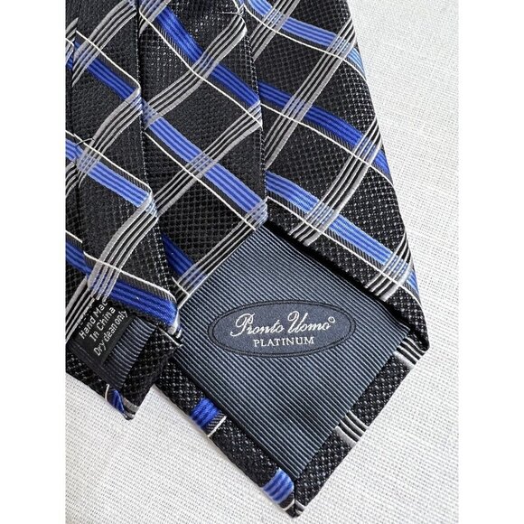 Lot of 4 Men Tie Kenneth Cole Tongue Tied Bert Pulitzer Pronto Uomo Silk Fabric - Picture 12 of 13